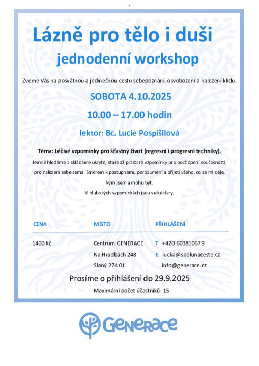 <img src="https://spolunaceste.cz/construction/wp-content/plugins/my-calendar-custom/whitebox.jpg" alt="Kategorie: Různé" class="category-icon" style="background:#" /> Lázně pro tělo i duši – Slaný Centrum Generace